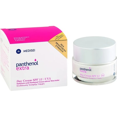 MEDISEI Хидратиращ дневен крем , за суха кожа , Medisei Panthenol Extra , Spf15/UVA 50ml