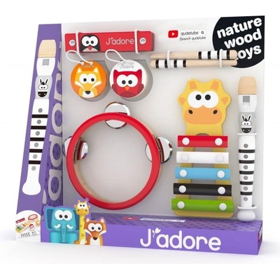 Jadore Дървен музикален комплект Jadore - 8 части (JD838260)