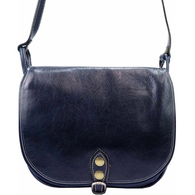 Dámska kožená kabelka Florence 8863 granátová crossbody z prírodnej kože
