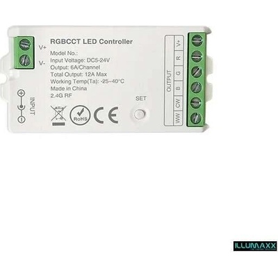 RF přijímač 039S, 12A, 2,4GHz přijímač pro ovládání RGBCCT LED pásků