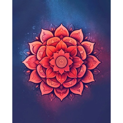 ZUTY Obrazy na stenu - Mandala kvetov Rámovanie: bez rámu a bez vypnutia plátna, Rozmer: 40x50 cm