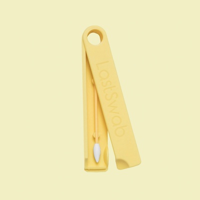 LastSwab Beauty opakovaně použitelná tamponová tyčinka pro líčení a odličování, 1ks Žlutá