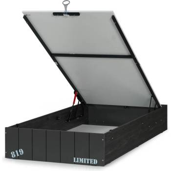 Основа за легло Dark с подматрачна метална рамка за матрак 100x200 cm