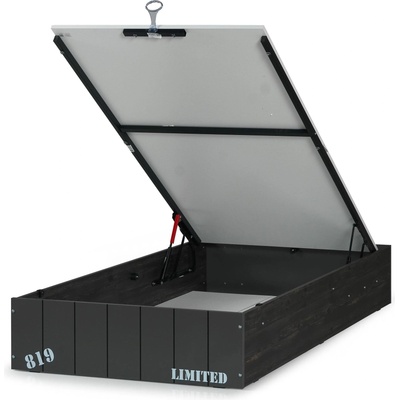 Основа за легло Dark с подматрачна метална рамка за матрак 100x200 cm