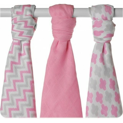XKKO BMB Bambusová plienka 70x70 BABY PINK 3ks