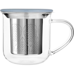 Viva Чашка за чай MINIMA EVA 400 ml, с филтър и синьо капаче, Viva Scandinavia (VS82763)