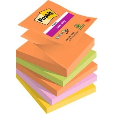 POST-IT Z-bločky Post-it Super Sticky BOOST, veľkosť 76x76 mm, 5 bločkov po 90