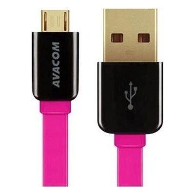 Avacom DCUS-MIC-40P USB - Micro USB, 40cm, růžový