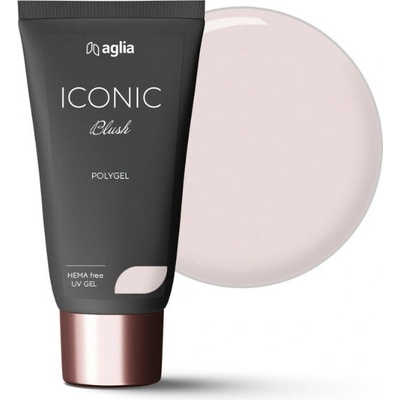 Aglia Iconic stavební Uv polygel acrylgel blush 30 g