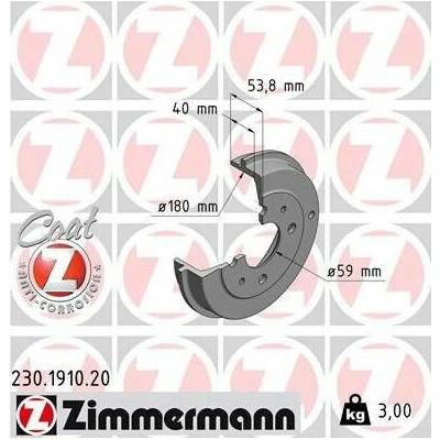 Brzdový buben ZIMMERMANN 230.1910.20