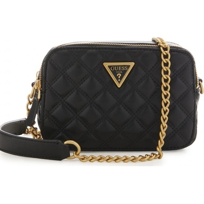 Guess Noelle double zip crossbody kabelka černá