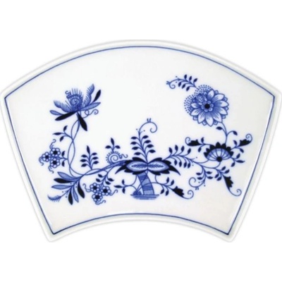 Český porcelán Dubí miska Fan 19,4x13,0cm cibulák