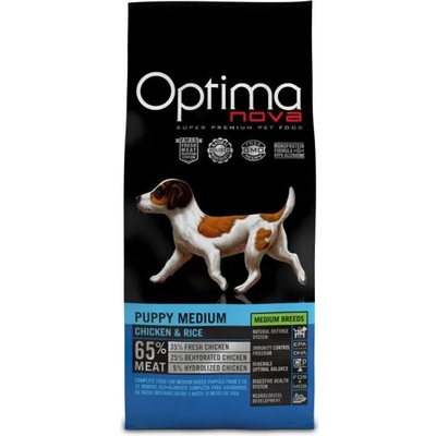 Optimanova Puppy Medium Chicken & Rice 12 kg