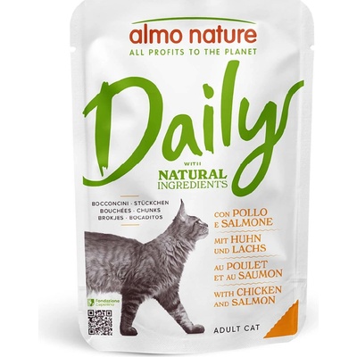 Almo Nature Daily Menu 6 x Kuracie a losos 70 g