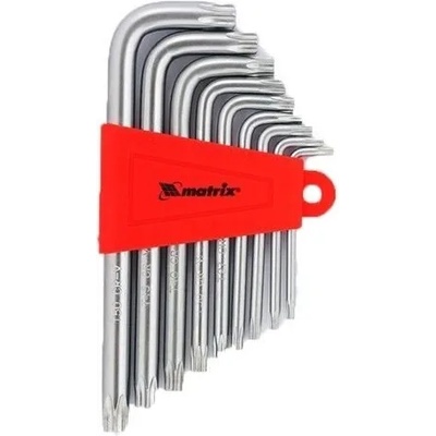 MTX Комплект ключове инбусни torx, 9 бр. : t10-t50, къси, сатенирани mtx