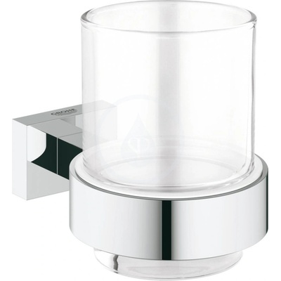 GROHE Essentials Cube - Sklenička s držákem, chrom 40755001