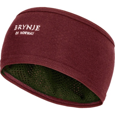 BRYNJE Arctic head band vínová