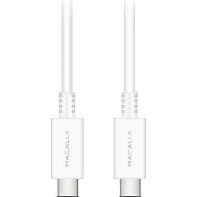 Macally USB-C to USB-C Cable - USB-C кабел за MacBook и компютри с USB-C порт (180 cm) (UCUC6-W)