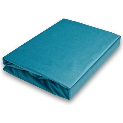 Brotex Napínací saténové prostěradlo petrolové 160x200