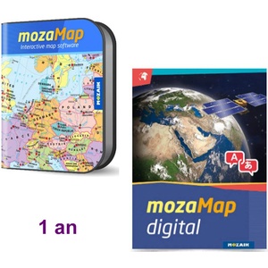 Moza Гимназиални класове - Цифров многоезичен географски атлас, 1 година (ms-4099d-1)
