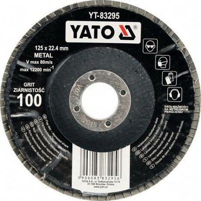 Yato Kotouč lamelový korundový 125 x 22,2 mm vypouklý brusný P120