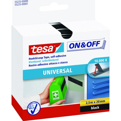 tesa® On & Off suché zipy Samolepicí pás pro univerzání použití Barva: bílá, Rozměr: 2,5 m : 20 mm – Zboží Dáma