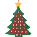 Guirma Adventní kalendář stromeček 70 x 55 cm