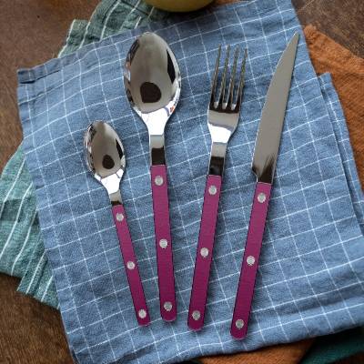 Sabre Paris Sada příborů Bistrot Brillant Pearly Aubergine 4 ks