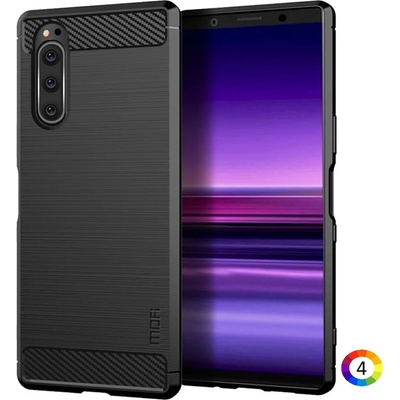 Sony Xperia 5 MOFI Carbon Fiber Калъф и Протектор