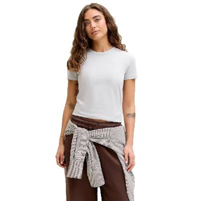 Тениска Jack & jones Gigi Rhinestone JJXX short sleeve T-shirt - White (Gray Violet / Stress Less)