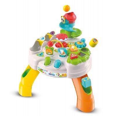 Clementoni - Clemmy baby - Veselý hrací stolek s kostkami a zvířátky