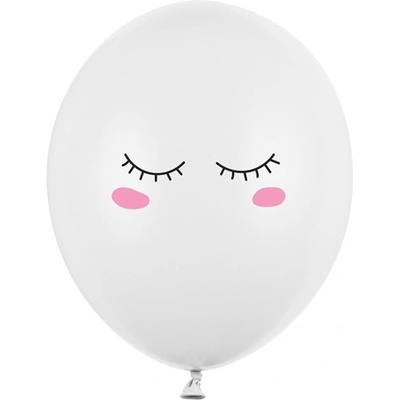 Party Deco Латексови Балони Пастел, Миглички, Чисто Бели 30см