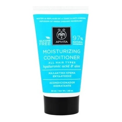 APIVITA Овлажняващ хидратиращ балсам с хиалуронова киселина и алое , Apivita Moisturizing Conditioner 50ml With Hyaluronic Acid & Aloe