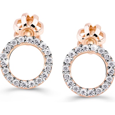 Cutie Jewellery náušnice z ružového zlata Z60240-30-10-X-4