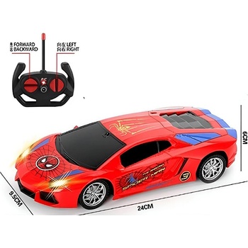 Кола на Спайдърмен с радиоуправление със светлинни ефекти 047-1