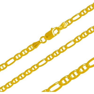 Argento Pozlacený stříbrný řetízek 15358