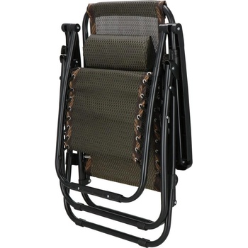 Zahradní polohovací křeslo SPRINGOS ZERO GRAVITY hnědé