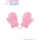 Kojenecké rukavice New Baby zimní rukavičky se šňůrkou světle růžové