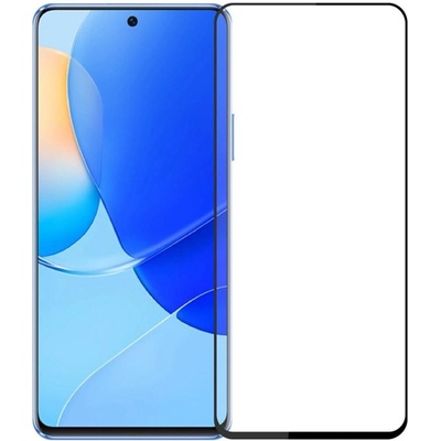 Извит 3D удароустойчив стъклен протектор за екран марка MOFI за Huawei nova Y90 - с черна рамка