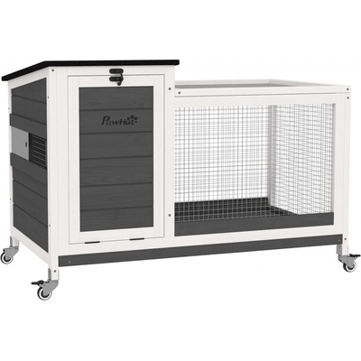 PawHut dřevěná králíkárna Lioni 920 x 520 x 670 mm – Hledejceny.cz