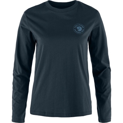 FJÄLLRÄVEN 1960 Logo T-shirt LS W Dark Navy