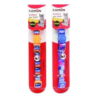 Camon Reflex nylon cat collar - котешки нашийник 30 см. / син, оранжев