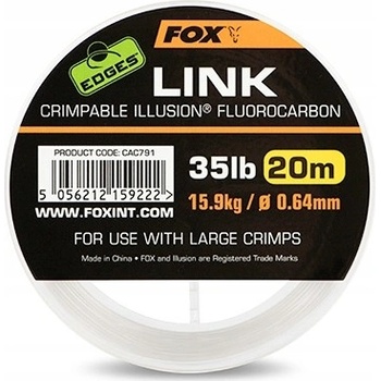 Fox Link Crimpable Illusion Fluorocarbon 20 m 0,53 mm