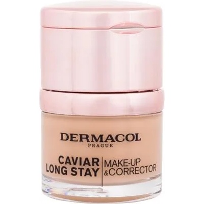 Dermacol Caviar Long Stay Make-Up & Corrector фон дьо тен и коректор с екстракт от хайвер 30 ml нюанс 3 Nude