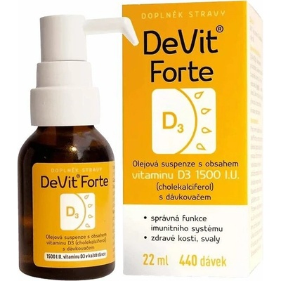 DeVit Forte gtt. 22 ml 440 dávek 1500 I.U.