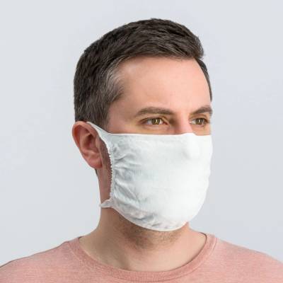 UniEx Ochranné rúško na tvár AG+ Uni šedá 1 ks