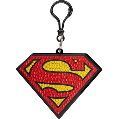 Craft Buddy Комплект за диамантена бродерия, Craft Buddy, Crystal Art Bag Charms, Superman