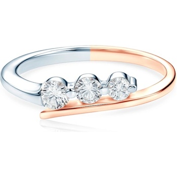 SAVICKI Годежен пръстен Classical Inspiration: двуцветно злато, диаманти