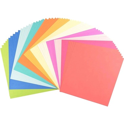 FLORENCE Jednobarevné Cardstock Paper Smooth/ Summer 12 ks
