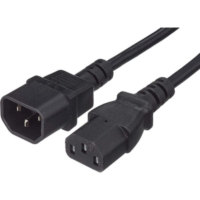 PremiumCord Prodlužovací kabel - síť 230V, IEC 320 C13 - C14, 3 m, kps3